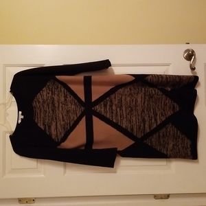 Beautiful black and tan sweater dress
